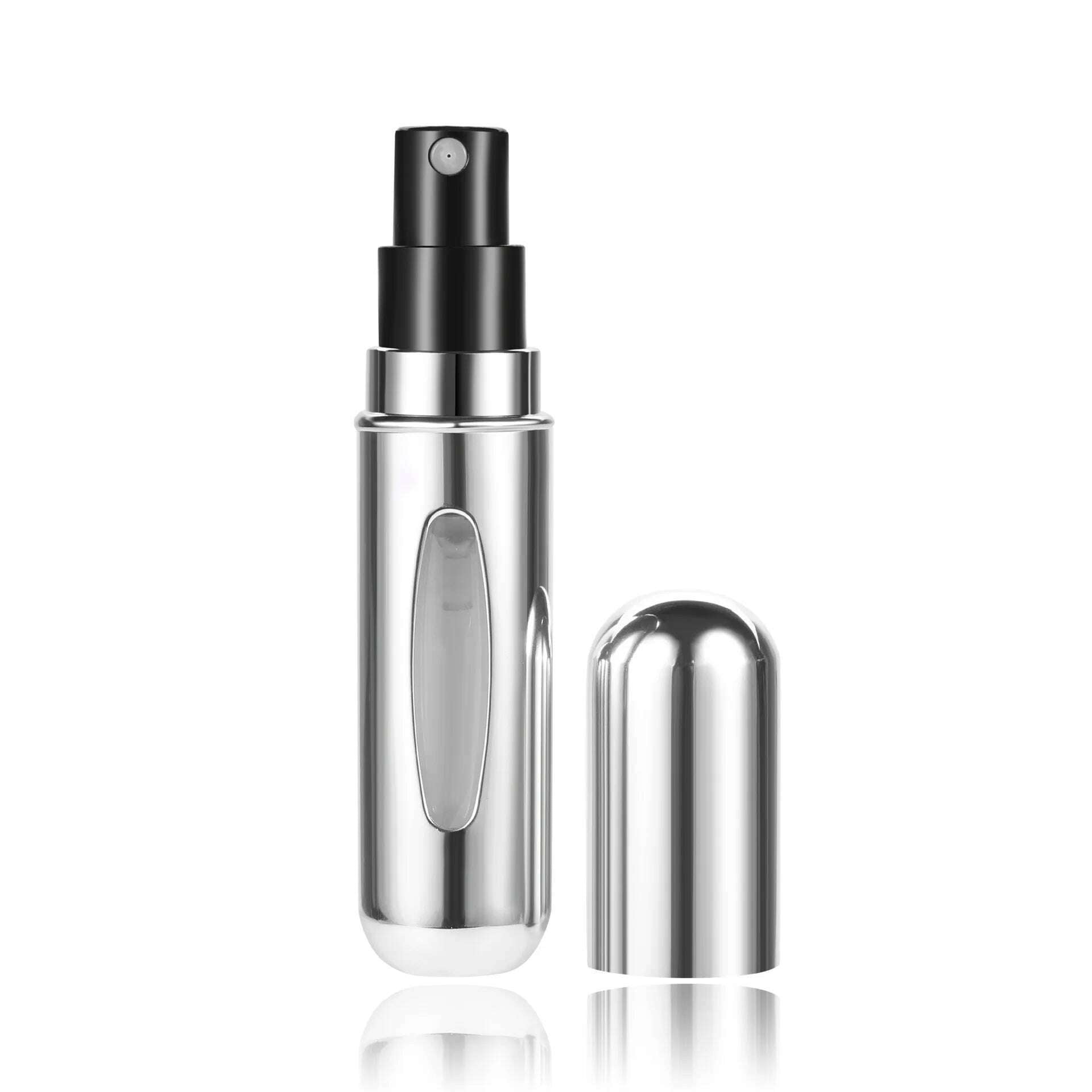 5/10ml Perfume Bottle Portable Refillable Perfume Bottle with Spray Cosmetic Containers Atomizer Mini Aluminum Spray Travel