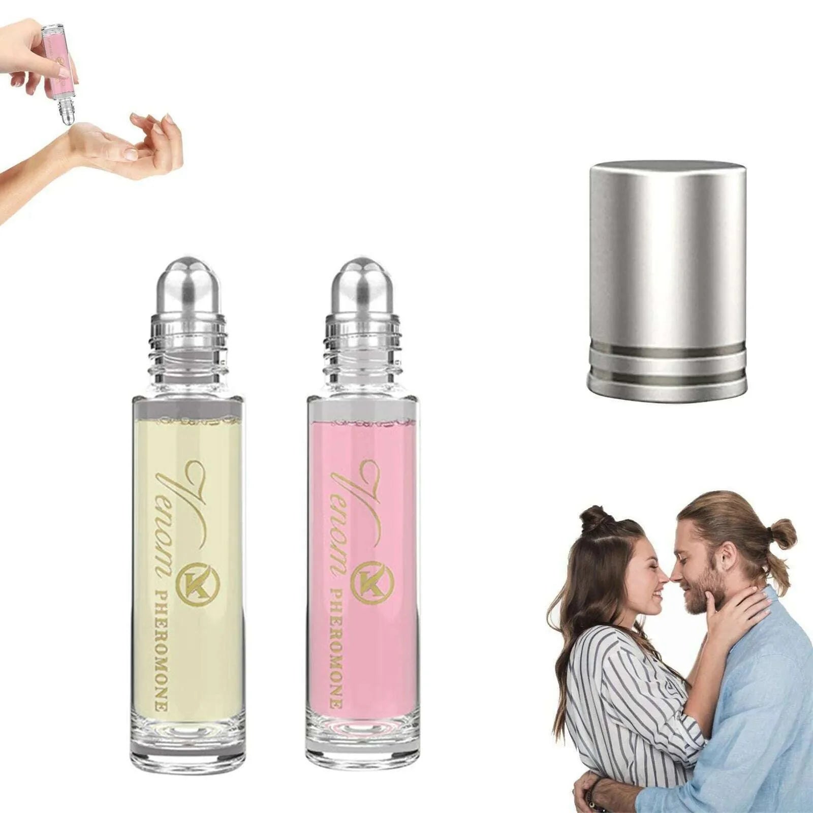5pcs Roller Ball Perfume For Men And Women Pheromone Oil Perfume For Women To Attract Men And Achieve A Long Lasting Note 10ml