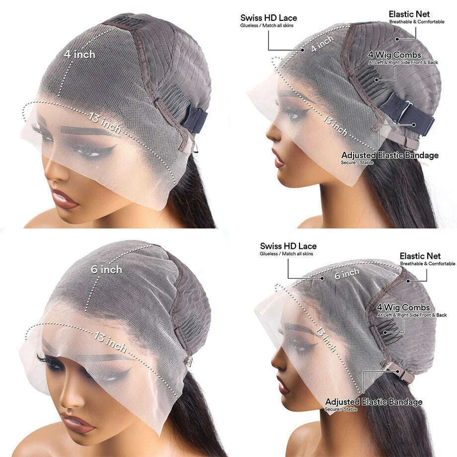 Highlight 13x6 Hd Lace Body Wave Frontal Wig Brazilian Colored Highlight Human Hair Wigs For Women 4/27 Blonde Pre Plucked Wigs