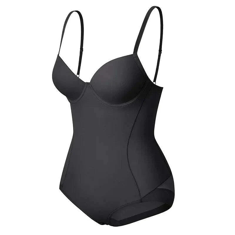 Women's Waist Trainer Shaping Bodysuit With Boning Full Body Tummy Control Shapewear Waist Trainer Corset