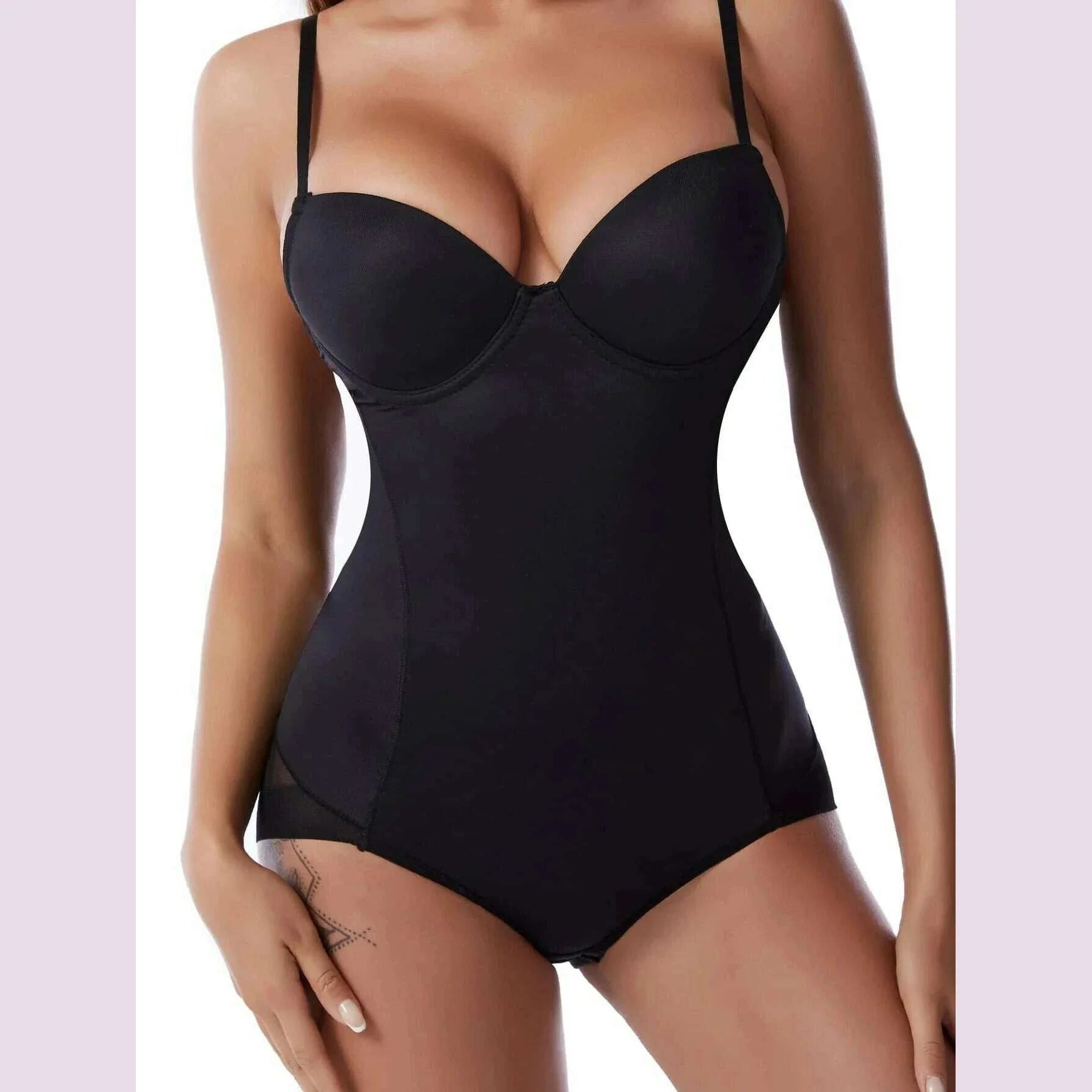 Women's Waist Trainer Shaping Bodysuit With Boning Full Body Tummy Control Shapewear Waist Trainer Corset