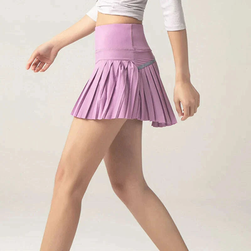 Cloud Hide Women Sports Tennis Skirts Golf Skirt Fitness Shorts High Waist Athletic Running Short Quick Dry Sport Skort Pocket