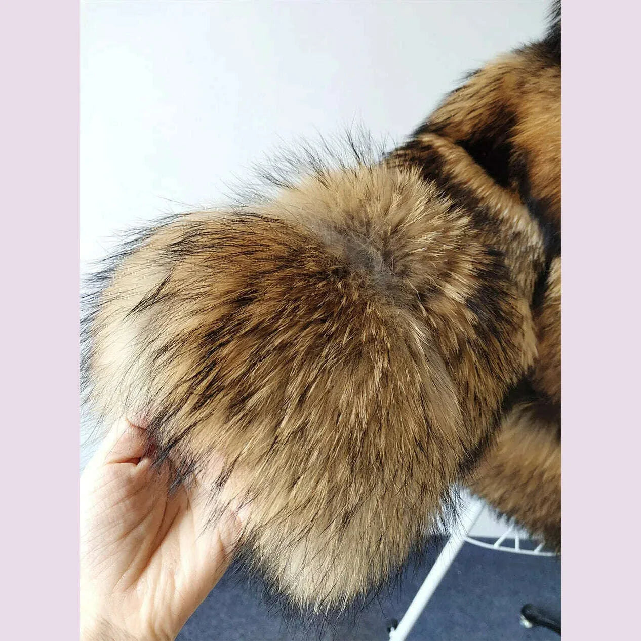 2024 maomaokong Super Hot Winter Women Luxury Thick Real Raccoon Fur Coat Natural Fox Fur Jacket Plus Size Jackets Female Vest