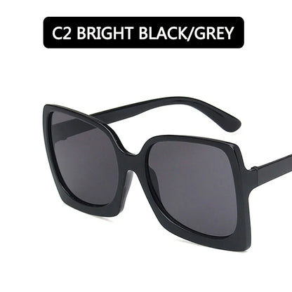 Big Frame Fashion Oversized Sunglasses Women Brand Designer Plastic Female Gradient Sun Glasses gafas de sol mujer UV400