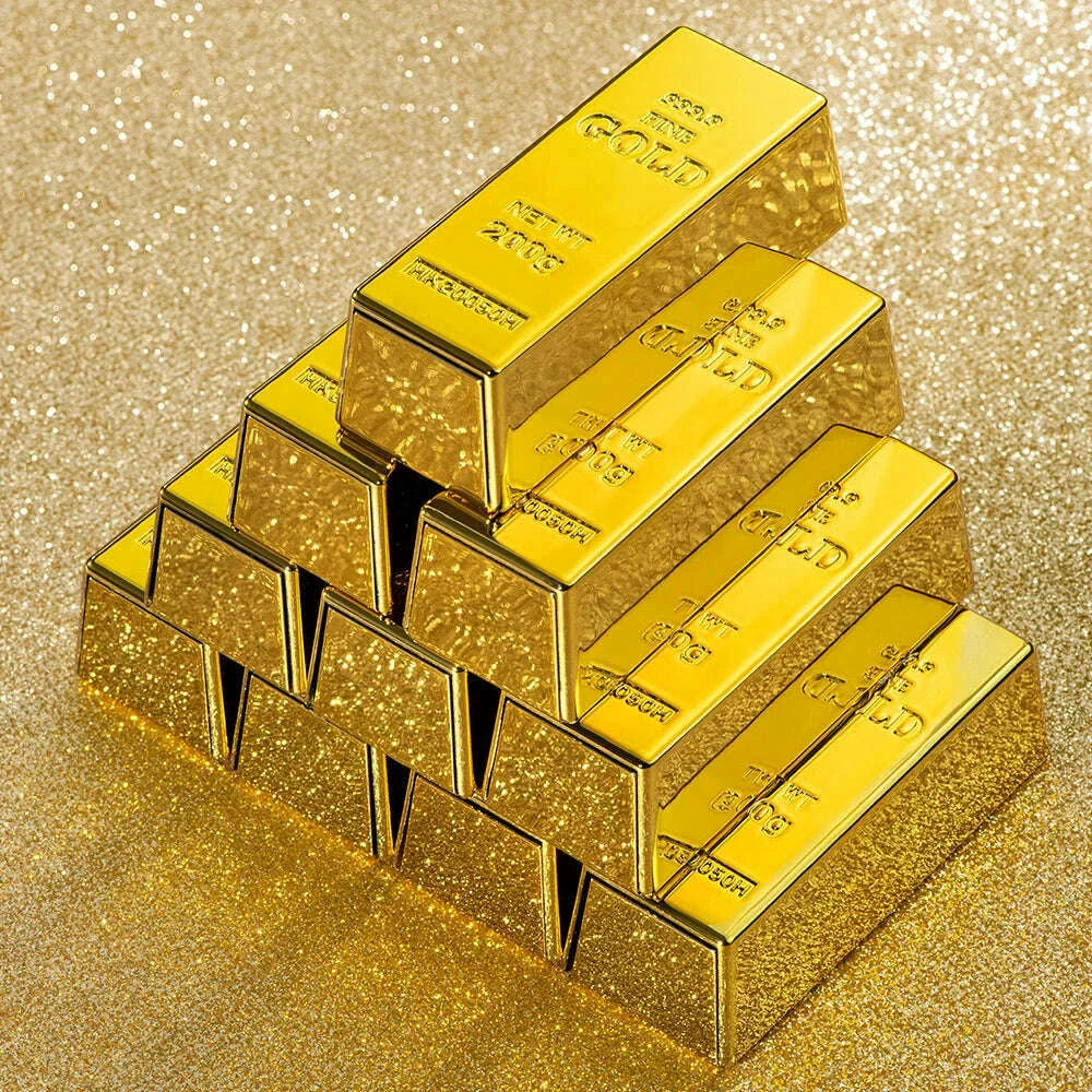 Gold Brick Lipstick Waterproof Pigment Lips Makeup Semi Velvet Creative Lip Stick Cosmetic