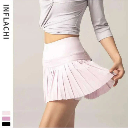 Cloud Hide Women Sports Tennis Skirts Golf Skirt Fitness Shorts High Waist Athletic Running Short Quick Dry Sport Skort Pocket