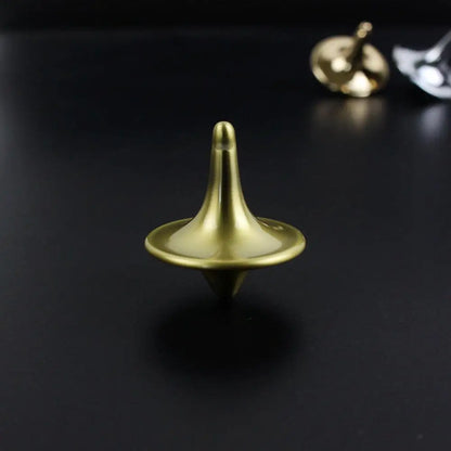 Metal Gyro Great Accurate Silver Spinning Top Hot Movie Totem Print Spinning Top apda7a08