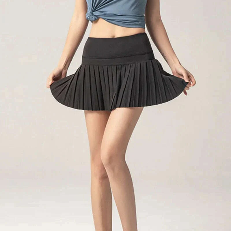 Cloud Hide Women Sports Tennis Skirts Golf Skirt Fitness Shorts High Waist Athletic Running Short Quick Dry Sport Skort Pocket
