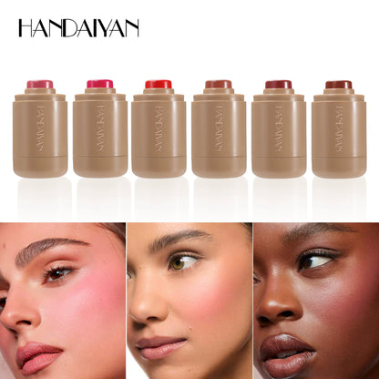 Cyber Celebrity Style New Arrival Haili Rhode Same Style Blush Repair Nature Matte Portable Lip and Cheek Dual-Use Pocket Blush Stick