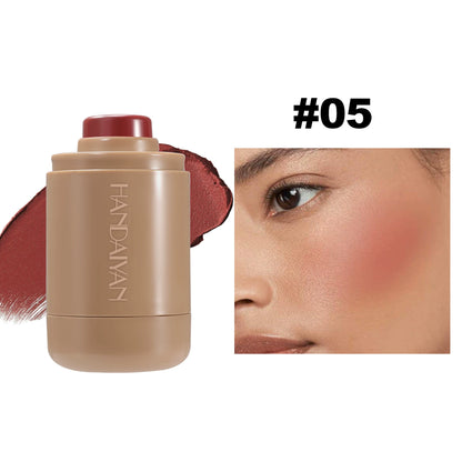 Cyber Celebrity Style New Arrival Haili Rhode Same Style Blush Repair Nature Matte Portable Lip and Cheek Dual-Use Pocket Blush Stick