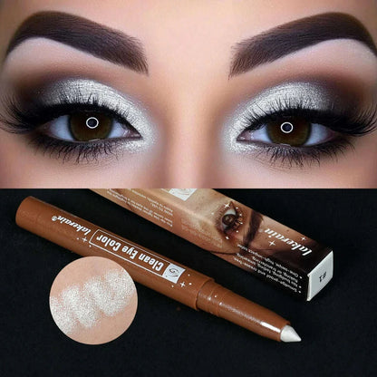 1pc Shimmering Eyeshadow Highlight Stick Glitter White Eyeshadow Pencil for Bright Eyes Dazzling Effect Makeup Highlighter