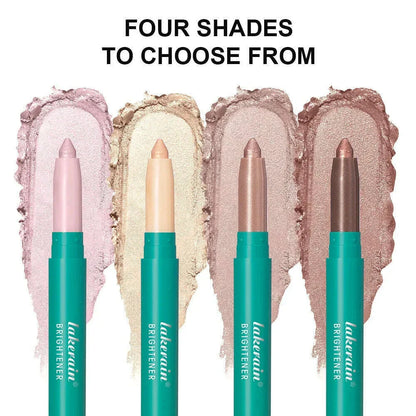 Eye Shadow Lying Silkworm Highlighter Pen Eyes Makeup Pink Pearl High-gloss Brightening Glitter Eyeshadow Stick with Sharpener
