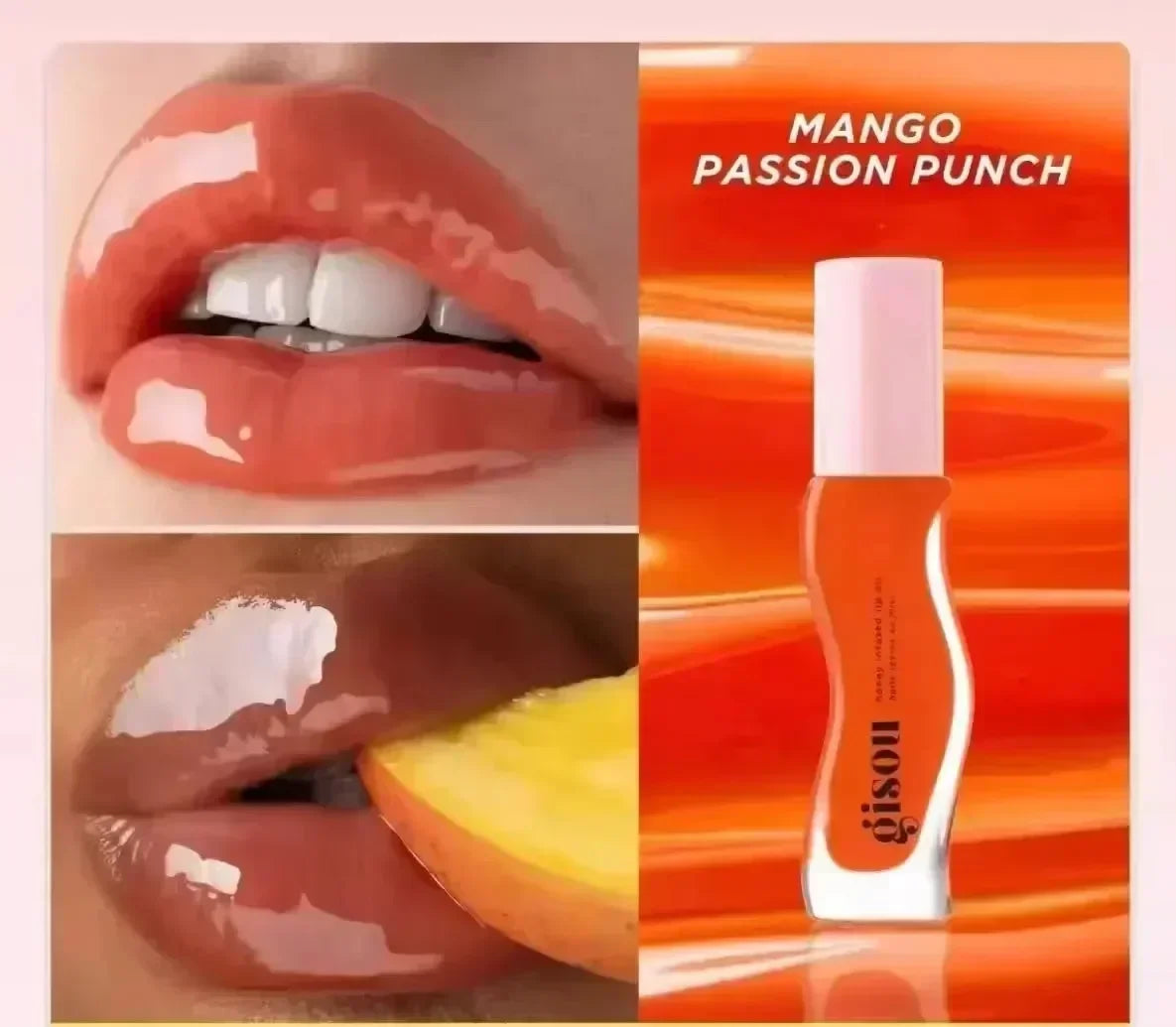 Gisou Fruit Honey Lip Balm Long Lasting Moisturizing Nourishing Lip Oil Gloss Care Exfoliating For Women Improve Lip Dryness