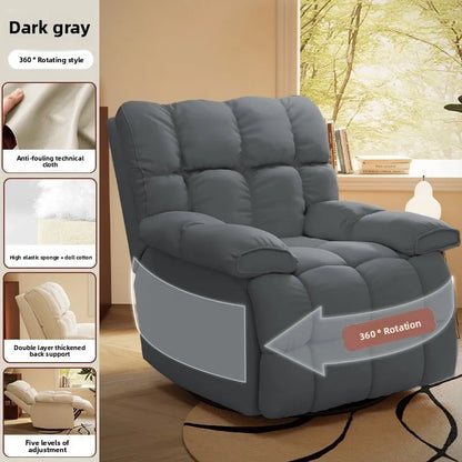 Household Living Room Sofa Chairs Rotatable Home Lazy Single Person Leisure Computer Chair Multiple Perspectives Can Sleep Chair