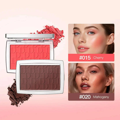 Embossed Blush Palette Matte Powder Blusher Velvet Eyeshadow Multifunctional Face Makeup Palette Female Cosmetics Cheeks Rouged