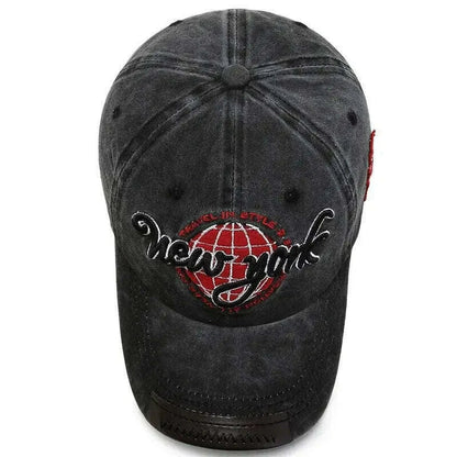 New Distressed Cotton Washed Baseball Cap Korean Outdoor Sunscreen Hat Casual And Versatile Street Spring And Autumn Sunhat