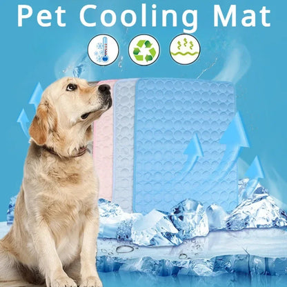 Dog Mat Cooling Summer Pad For Dogs Cat Blanket Sofa Breathable Pet Bed Washable For Small Medium Large Dogs