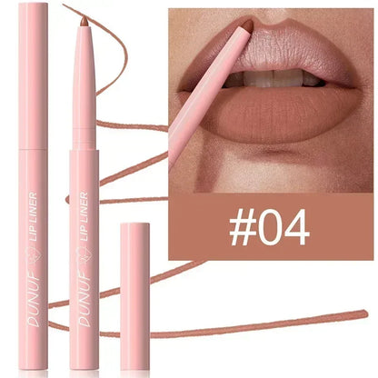 Waterproof Matte Lipliner Pencil Red Contour Tint Lipstick Long Lasting Non-stick Cup Moisturising Lips Makeup 12 Colors