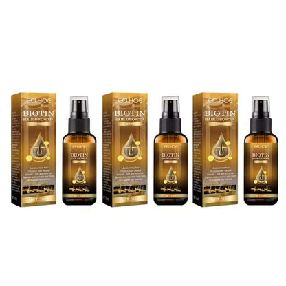 Biotin Fast Hair Growth Products Anti Hair Loss Serum Spray Prevent Baldness Treatment Scalp Beard Beauty Hair Care Product