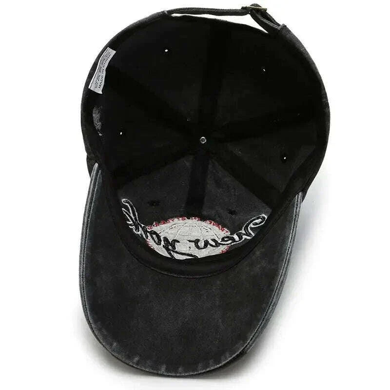 New Distressed Cotton Washed Baseball Cap Korean Outdoor Sunscreen Hat Casual And Versatile Street Spring And Autumn Sunhat