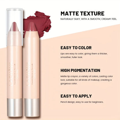 Waterproof Matte Lipstick Pen - Non-Stick, Smudge-Proof, Ideal for All Skin Types, Lipsticks Waterproof Long Lasting