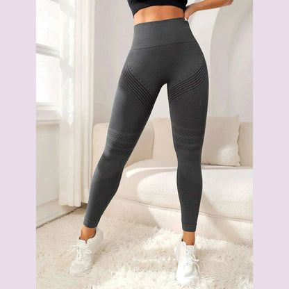 Sports Pants With Sexy Lines Lifting Buttocks Sports Tight Pants Women's High Waisted Elastic Fitness Pants Running Yoga Pants