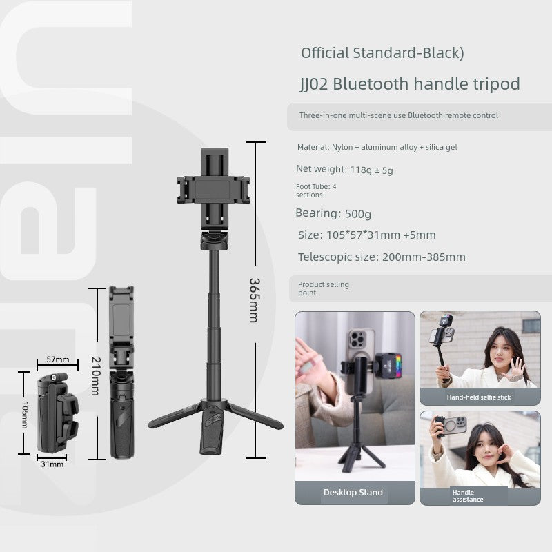 2025 New Arrival Selfie Stick Magnetic Phone Holder MagSafe Bluetooth Tripod with Handle 3-in-1 iPhone Dedicated 16Promax Vlog Travel Portable Mini Classy