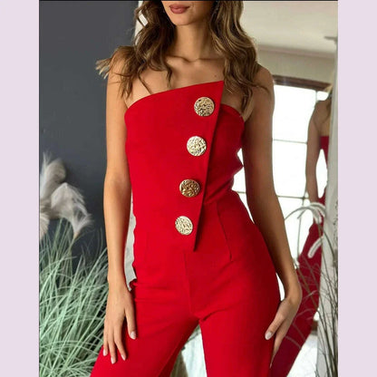 Elegant Jumpsuit for Women Dressy Sexy Off Shoulder Wide Leg Pant Suit One Piece Party Outfits  Wide Leg Pant Suit houlder Wide