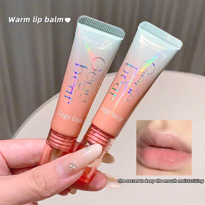 Gege Bear Color-Changing Lip Balm Hydrating & Lightweight Formula Lip Gloss, Non-Greasy and Nourishing Lip Care, New Design, 202