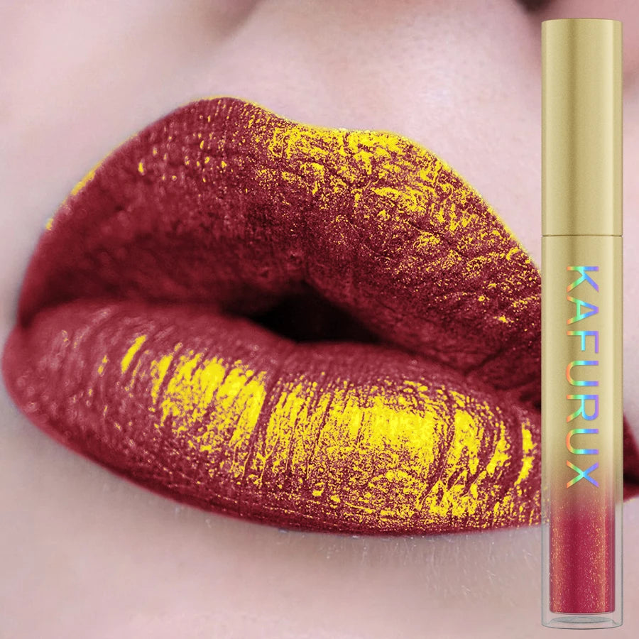 14 colors sparkling shine Lip glaze glitter metallic long lasting lip gloss waterproof liquid lipstick Makeup lip oil gifts
