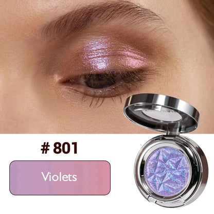 CHARMACY Optical Chameleon Shiny High Gloss Eyeshadow Palette Long Lasting Eye Glitter Pigment Professional Makeup For Women