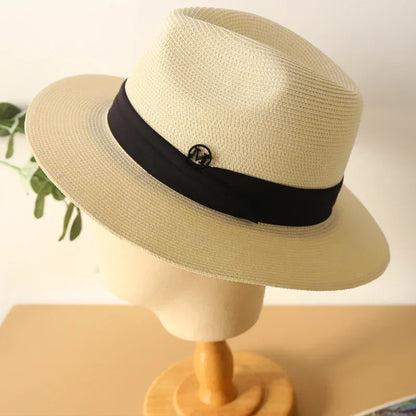 Summer Large Size 64cm Classic Sun Hats for Men Women Panama Hats Couple Wide Brim Beach Straw Hat Big Head Plus Size Fedora Hat