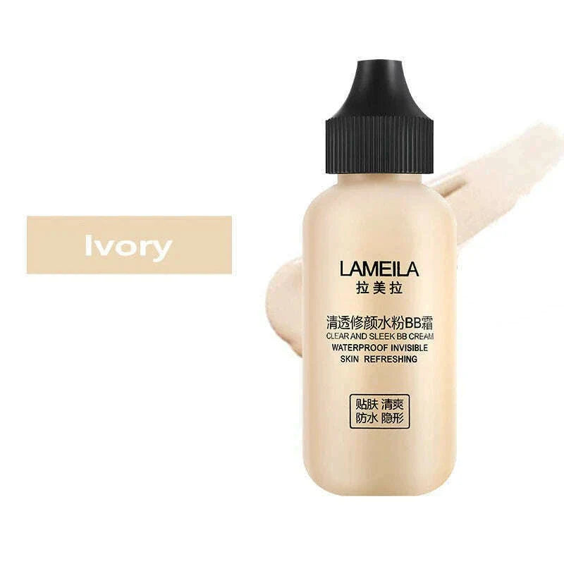 3 Colors Long Lasting Liquid Foundation Waterproof Cover Acne Spot Natural Face Base Makeup Matte Concealer Foundation Cosmetic