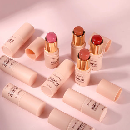 Sculpting Smooth Blush Stick With Natural Long Lasting Effect For Brightening And Universal Use On Eyeshadow And Lips