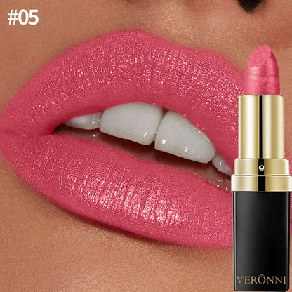 Diamond Shimmering Lipstick Set,High Pigmented Glitter Metallic Lipstick Glitter Lipgloss Lips Makeup Cosmetics Sexy Make Up
