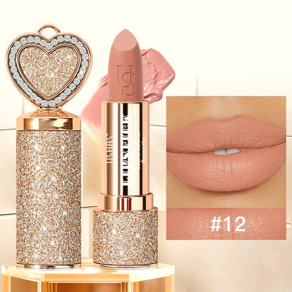 Velvet Matte Lipstick Waterproof Hydrating Long Lasting Non Transfer Lip Gloss Bold Sexy Shades for Women