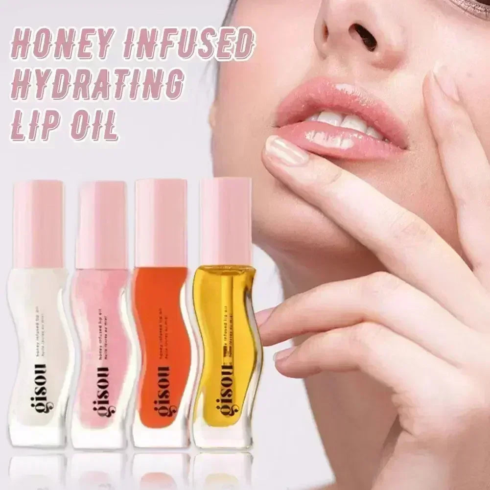 Gisou Fruit Honey Lip Balm Long Lasting Moisturizing Nourishing Lip Oil Gloss Care Exfoliating For Women Improve Lip Dryness