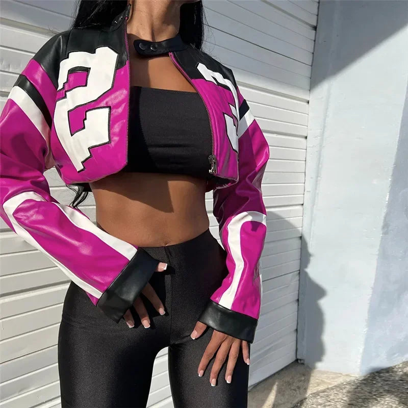 Zekye Winter Aviator Jackets Clothes Old Money Style Women Fleece Jacket Women Long Sleeve Red Jacket Winter Women Coat 2025