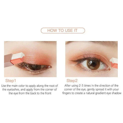 2 in 1 Pearly Glitter Highlighter Eyeshadow Stick Waterproof Long Lasting Shimmer Eye Shadow Eyeliner Lazy Beauty Eyes Make Up