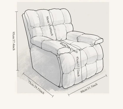 Household Living Room Sofa Chairs Rotatable Home Lazy Single Person Leisure Computer Chair Multiple Perspectives Can Sleep Chair