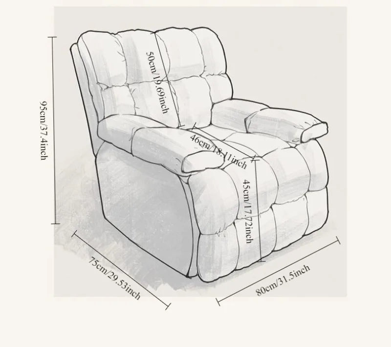 Household Living Room Sofa Chairs Rotatable Home Lazy Single Person Leisure Computer Chair Multiple Perspectives Can Sleep Chair