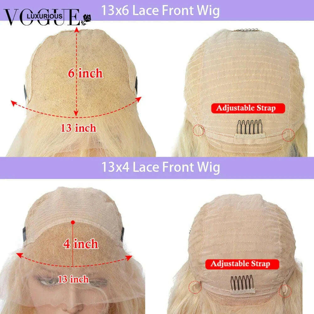 13x4 13x6 Highlight Brown Ash Blonde Colored Wigs for Women Brazilian Virgin Human Hair Loose Body Wave Wig Preplucked Hairline