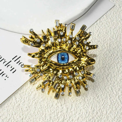 Baroque Style Fashion Alloy Big Eyes Dangle Earrings For Women Jewelry Exaggerated Ladys' Statement Earrings  Accessories