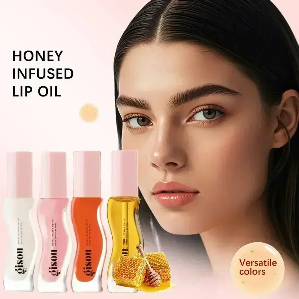 Gisou Fruit Honey Lip Balm Long Lasting Moisturizing Nourishing Lip Oil Gloss Care Exfoliating For Women Improve Lip Dryness