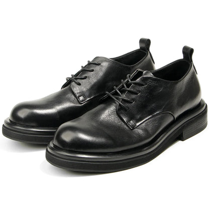 Genuine leather Men's formal shoes Retro Man Leather shoes Luxury Quality Wedding Social Shoes Male Business Shoes Handmade 2025
