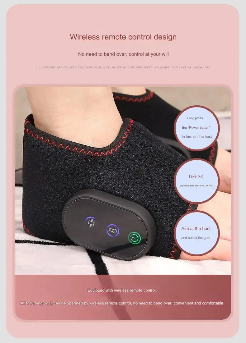 Electric Heating Guard Legs Warmer Joint Heat Compress Foot Massager Heating Sheath For Men And Women