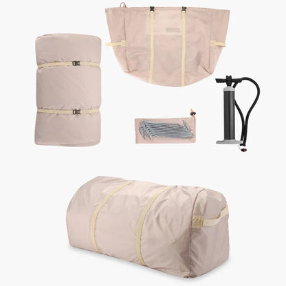 A Duct Pole Inflatable Camping Tent Foldable Luxury Cabin Modeling 5-8 People Party Picnic Family