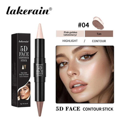 Double Head Highlight Pen Highlighter For High Nose Bridge Shadow V Face Foundation Contour Makeup Concealer Stick Cosmetics