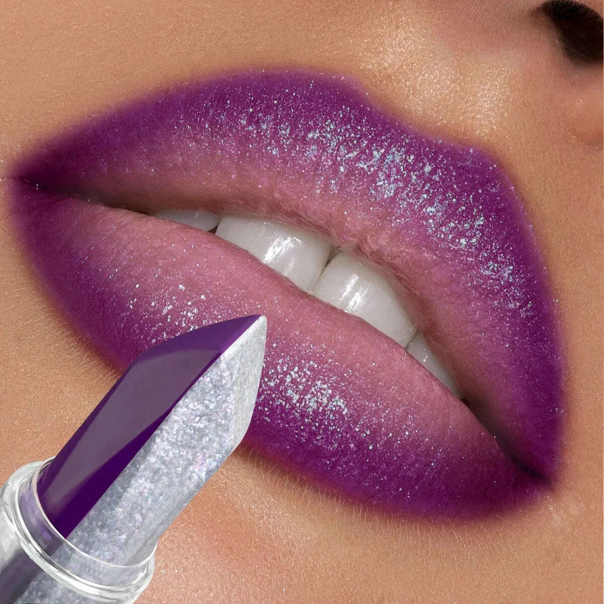 Purple lipstick temperature discoloration red rose moisturizing lipstick cosmetics easy to use lipstick refill