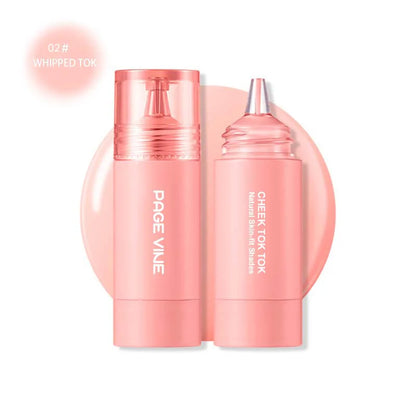 PAGE VINE Liquid Blush Longlasting Velvet Ink Blusher Brightening Natural Rouge Multi-Purpose Matte Lipstick Eyeshadow Makeup